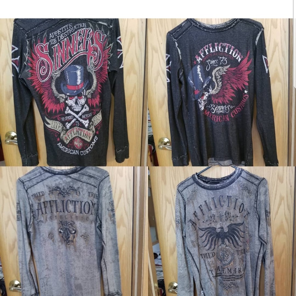Reversable Mens Affliction Shirt